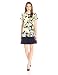 MSK Women's Short Sleeve Color Block Dress