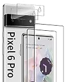 [2+2 Pack] for Google Pixel 6 Pro Screen Protector 6.7 Inch and Camera Lens Protector, 9H Tempered G
