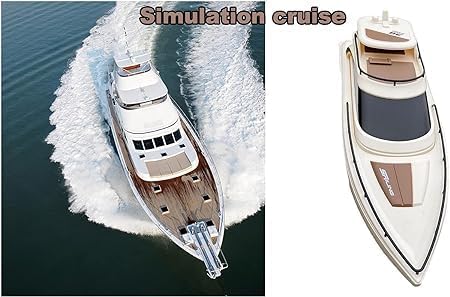 EXOMOON Super Large 1:28 Scale RC Boats Luxury Yacht Remote Control Boats Electric USB Rechargeable Luxury Cruise Ship for Kids Adults RC Ship 3