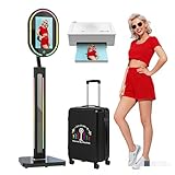 47in Touchscreen Photo Booth Mirror: Professional-Grade Camera, Crisp Prints, Ideal for Event Rentals