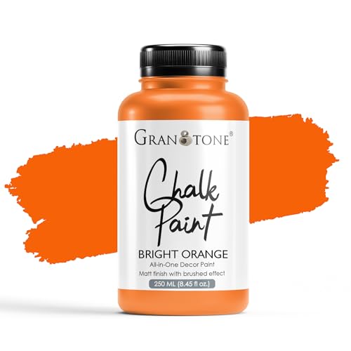 Image of GRANOTONE Chalk Paint Bright Orange 250 ml Matte Finish