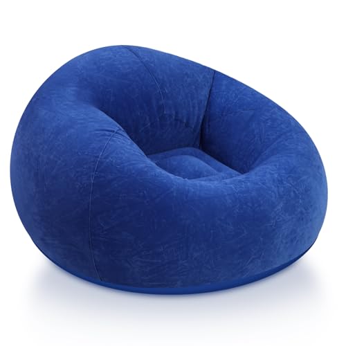 Realspring Inflatable Bean Bag Chairs for Adult Blow up Chairs Lazy Sofa Folding Portable Inflatable...
