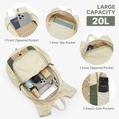G4Free 20L Lightweight Hiking Daypack