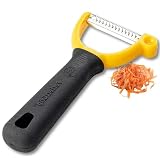 TableCraft 10996 Perfect Grip "Y" Peeler, 5-3/4" x 2-3/4" x 1", Straight Edge, Stainless Steel (Replaces E5602)