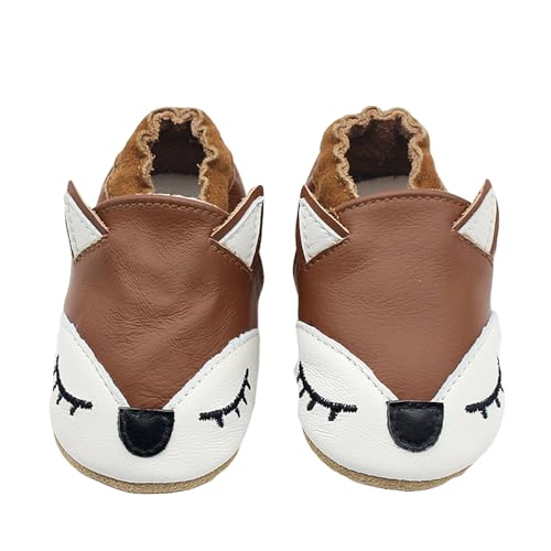 Générique Chaussures Bébé Filles Garçons Cuir Souple Bébé Enfant Chaussons Cuir Doux Chaussures Fille Garçon Premiers Pas 0-24 Mois 2025