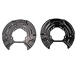 TRQ Rear Brake Rotor Backing Plate Dust Shield Set Direct Fit for BMW X3 X4