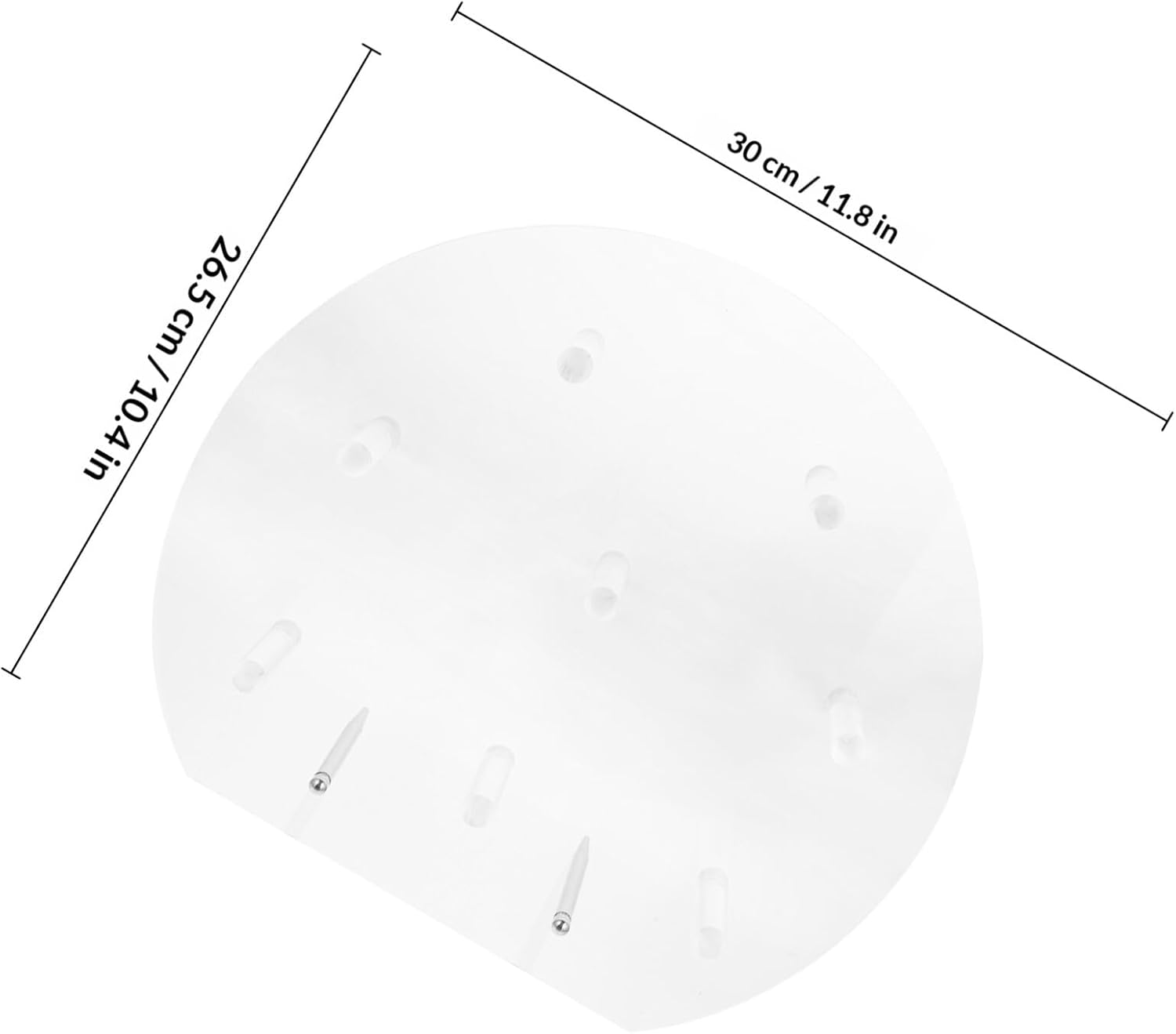 Cabilock Acrylic Donuts Display Stand with 8 Circular Slots, Doughnut Rack for Dessert Table, Donut Holder for Party and Wedding Decorations