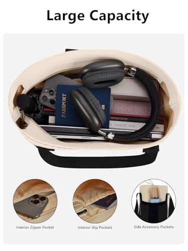 Image of Tote Bag for Women, Lightweight Handbag Bags, Shoulder Hobo Bag for Daily, Travel, School, Teacher