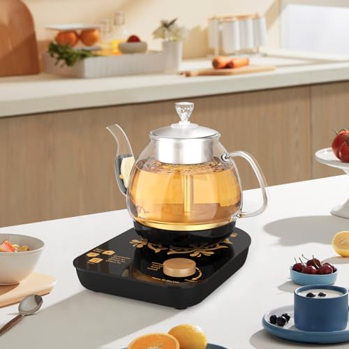 Tetera eléctrica de vidrio para té 0.8 L 800W miniatura 5