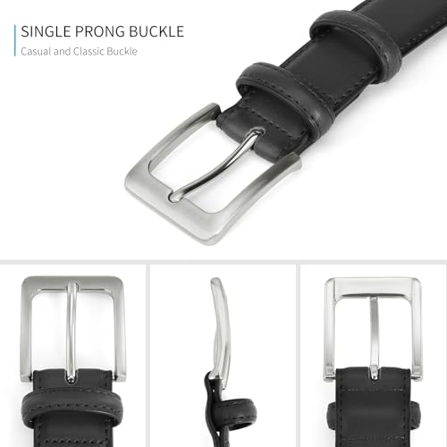 SENDEFN Mens Belts Leather Belt for Men 1 3/8" for Casual Jeans Dress Pants with Gift Box2
