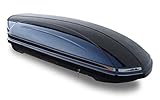 Dachbox VDPMAA320 320Ltr abschließbar schwarz + Alu Dachträger Aurilis Original kompatibel mit Ford S-Max (5Türer) 2006-2015