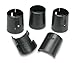 Honey-Can-Do SHF-01133 Adjustable Replacement Shelf Clips for Urban Shelving, Black, 4-Pack