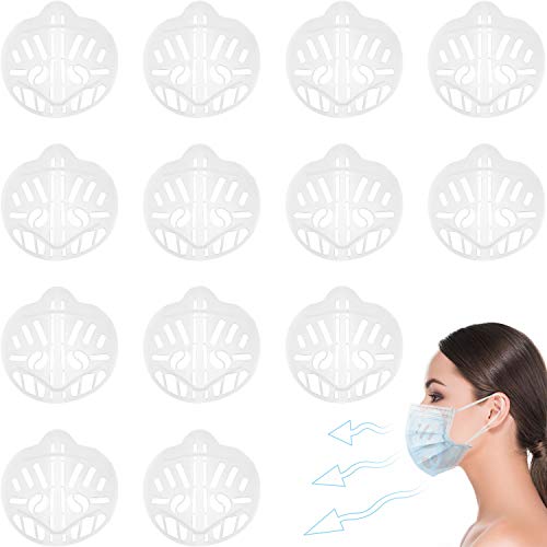 18 Pieces 3D Face Covering Bracket Reusable Lipstick Protection Bracket Nose Pads Inner Support Bracket Reusable 3D Brac