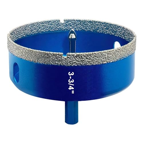 Image of TurstAid Diamond Hole Saw 3-3 /4 Inch with Pilot Guide Drill Bit - Performance Diamond Tile Hole Saw for Porcelain, Glass, Marble, Ceramic