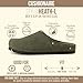 CUSHIONAIRE Heath Genuine Suede Leather Mens Clogs with Memory Foam Comfort, Easy Slip On Slides for Men, Olive 10