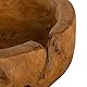 Leonardo Terra Windlicht mit Teakholz Sockel, handgefertigter Kerzenhalter, Teelicht Vase aus Klarglas, Höhe 27 cm, Durchmesser 23 cm, 084409