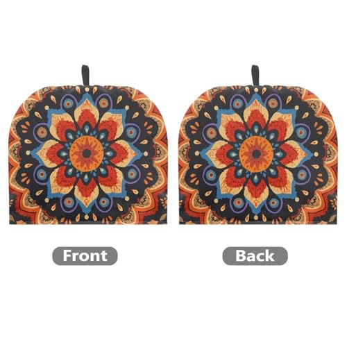 Image of Retro Mandala Tea Cozy for Teapot Insulated Scratch Proof Cup Cozy Breakfast Warmer ReusableTeapot Insulation Cover for Party