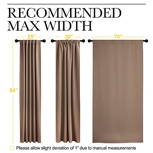 image for NICETOWN Blackout Curtain Panel for Living Room - (Cappuccino Color) 7