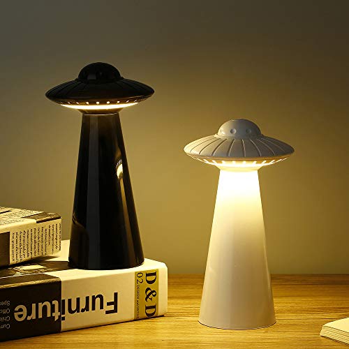 Ufo Led Night Light For Kids,Flicker-Free Usb Rechargeable Light Bedside Desk Lamps With 3 Lighting Modes Birthday Halloween & Christmas Gifts For Baby Children (White) #TOP1