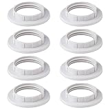 Rings anillos reductores de pantalla de lámpara de plástico hechos de plástico blanca resistente, duraderos y que no se deforman fácilmente.