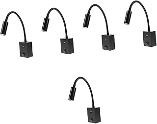 Homoyoyo 5 Peças Luz De Leitura De Cabeceira Luz De Leitura Montada Parede Lâmpadas De Leitura Para Cama Luz Para Leitura Cama Lâmpada De Parede Luzes De Cabeceira Luzes De Leitura