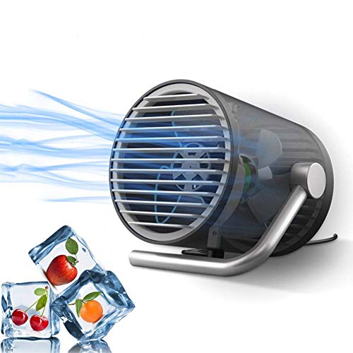 USB-Lüfter ， Kleiner persönlicher Accering-tragbarer Mini-Tisch-Tischventilator mit Berührungssteuerung, flüsterleise Kühlung Desktop-Lüfter
