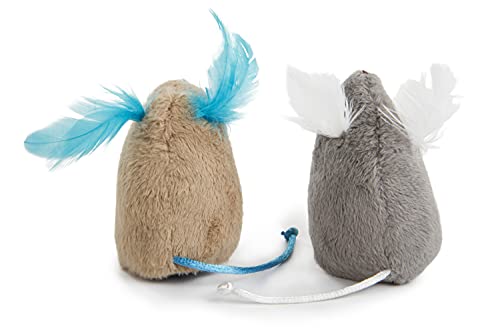 Smartykat (2 Count Mouse Mates Plush Catnip Cat Toys - Brown/Gray, 2 Count #TOP6