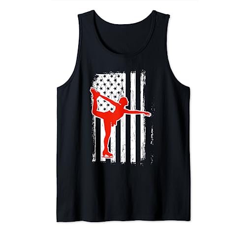 American Skating Team Cool Ice Skater Artistico Sport Costume Canotta