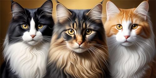 Point de Croix Adultes Enfants Kit Complet Diamond Painting Animaux