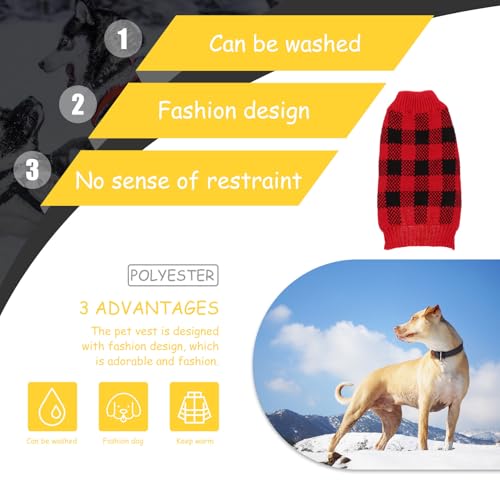 Pull d'hiver en maille confortable KOMBIUDA pour chiot et chien