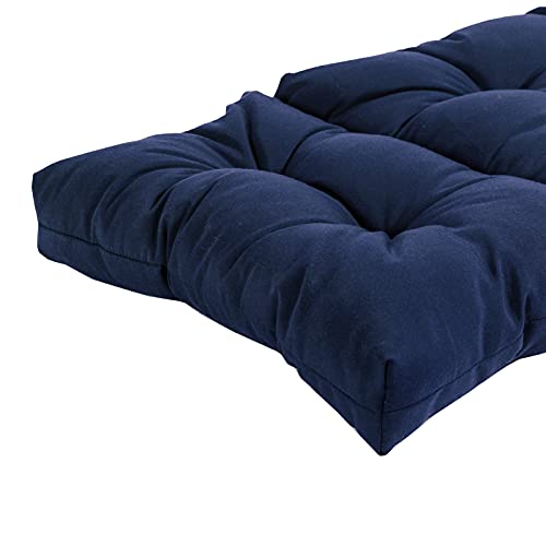 Image of QILLOWAY Outdoor Chaise Lounge Cushion 74x22x4 Inch, Waterproof Weather Resistant Replacement Pad for Patio Pool Furniture, Navy
