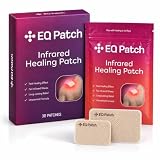 EQ Patch Toppe riscaldanti a infrarossi, calore delicato e costante per il comfort quotidiano, fino a 12 ore, forte adesivo, senza profumo, 30 pezzi