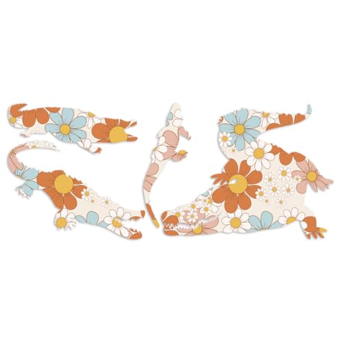 Alligator Gator Croc 7" x 17 Flowers