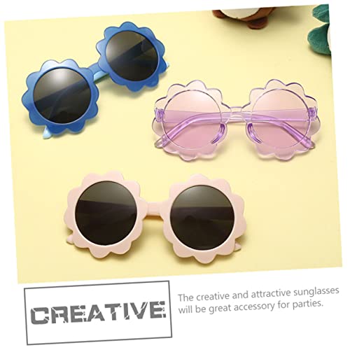 Abaodam 16 Pçs Óculos Lentes De Sol Para Niños Espejolos Para Mujer Adereços De Baile Flor Praia Cri