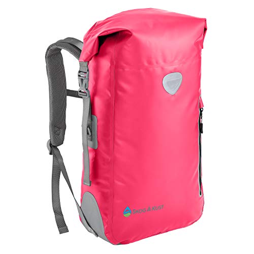 Skog Å Kust BackSak Heavy Duty Waterproof Backpack - Gear Bag for Sports, Travel, & More - 35L Pink