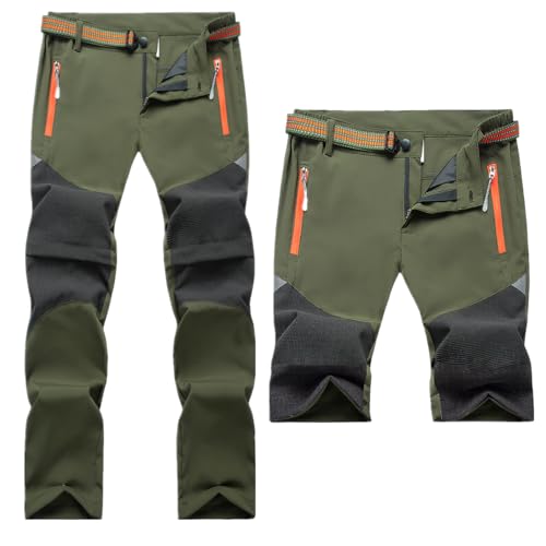 Daysskk Wanderhose Kinder Jungen Zip Off Arbeitshose Outdoorhose...