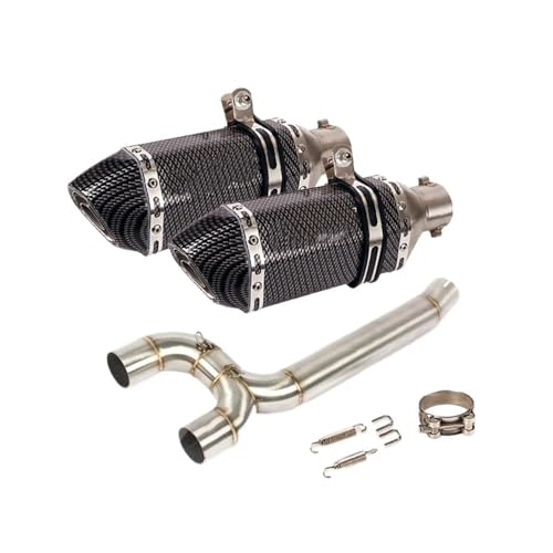 Silencieux d'échappement moto 51mm double sortie pour FZ6 FZ6N FZ6S pour supprimer les bruits excessifs