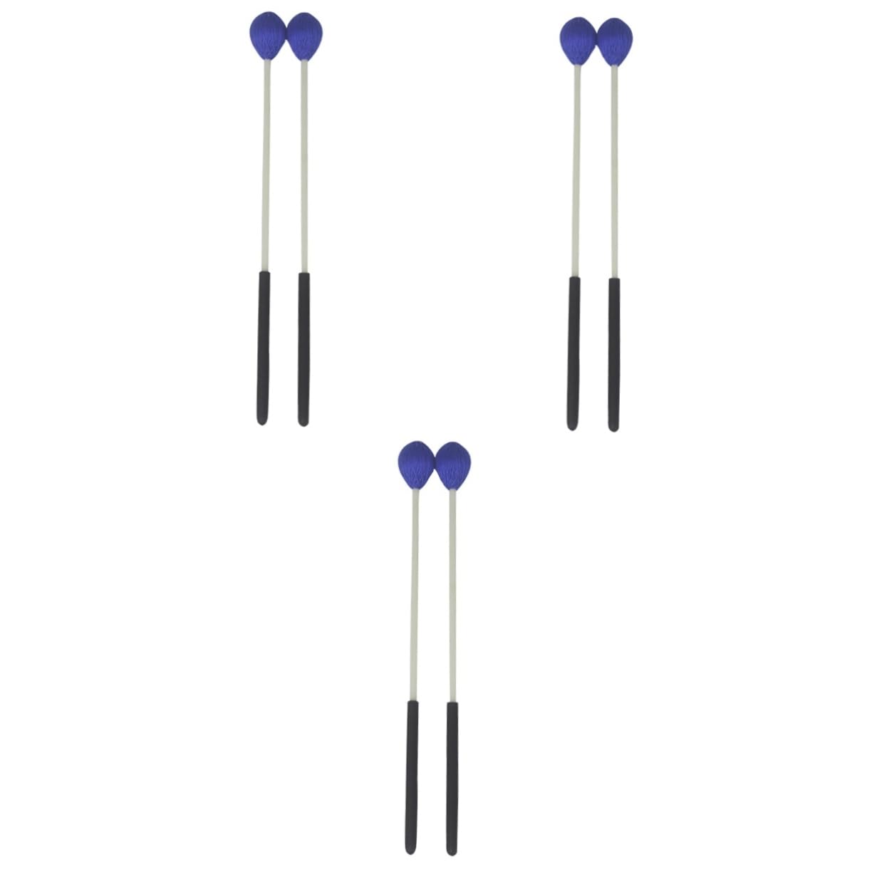 3 Paar Marimbaschlägel Aus Synthetischem Garn Marimbasticks Griff Aus Buche Für Percussion