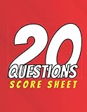 mb spiel 20 questions  20 Questions Score Sheet: for car trips and family activities  20 Questions Game Cards  20 Questions Scorebook  Large Size: 8.5 x11 inches 100 pages