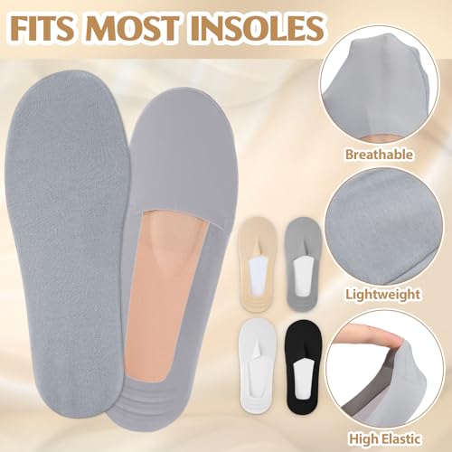 8 pares de cubreplantillas invisibles para mujer ultra finas miniatura 3