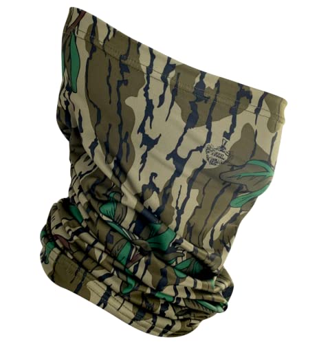Titan 3D Neck Gaiter, Mossy Oak Greenleaf Pattern – Ultimate Camouflage & Protection for Hunting, Outdoors use.
