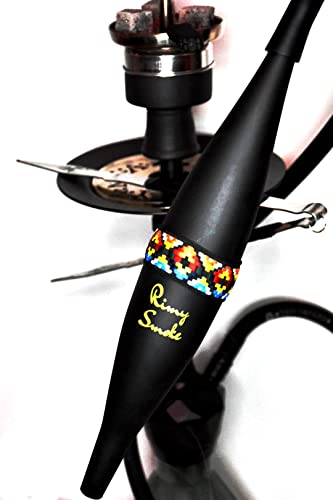 RIMY Smoke - Hookah Ice tip. Chiller Hose mouth tip for Shisha with a freezable bottle. Smoke Chiller hooka accessory for the best smoking experience with Rimy Smoke. (Black)