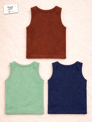 Image of Kidbee Cotton Vests for Boys & Girls (Set of 3)