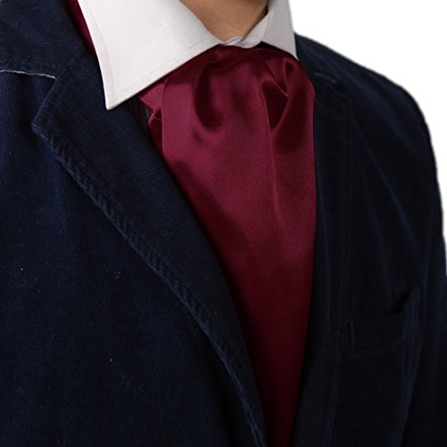 Dan Smith Red Solid Mens Ascot Handmade Cravat Fantastic Accessories For Marriage Dra7E01B Dim Red #TOP1