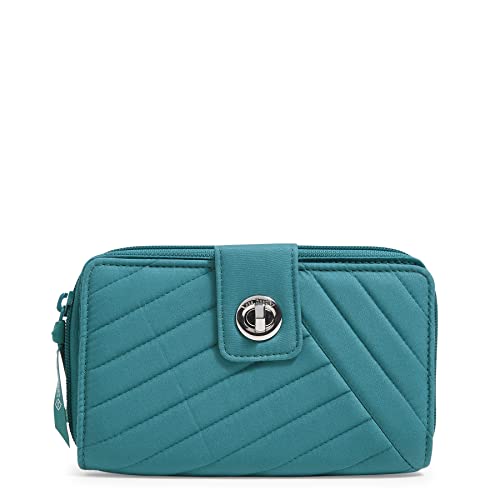 Image of Cotton Turnlock Wallet With Rfid Protection
