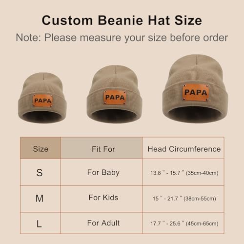 Custom Baby Beanie, Personalized Baby Kids Winter Hat, Infant Custom hat with Name, Knit Warm Caps for Boys Girls Adults2