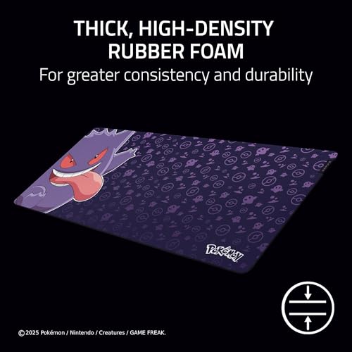 Image of Razer Gigantus V2 XXL Gaming Mouse Pad, Gengar Edition | Textured Micro-Weave Cloth Surface, Thick, High-Density Rubber Foam, Anti-Slip Base