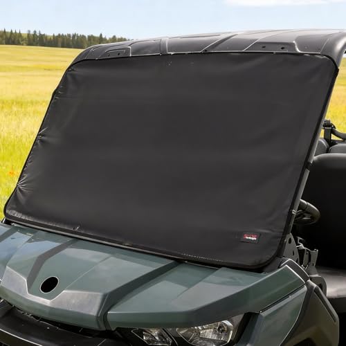 StarknightMT UTV Windshield Snow Cover Compatible with Can-Am Defender 2016-2025 and Polaris Ranger XP 1000 2017-2025 (Not RZR), Waterproof Transport Windshield Protector for Ice and Snow