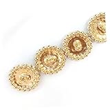 Homoyoyo 10 piezas Botones Redondos con Forma de Flor para Ropa Accesorios de Metal Duraderos para Camisas y Abrigos de Mujer Decoración Creativa para Proyectos de Costura