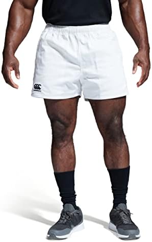 Canterbury Men's Professional Cotton Shorts | Rugby Short | Internal Drawstring & Pockets | Gym/Training Short Gym Shorts